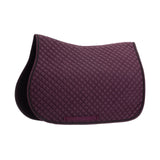 Equinavia Voss All Purpose Saddle Pad and Bonnet Set -  Plum Wine/ Black