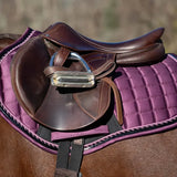 Equinavia Copenhagen Stay Put All Purpose Saddle Pad - Plum Wine
