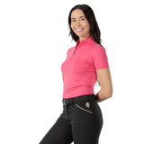 Equinavia Kari Womens Short Sleeve Sun Shirt with NordicAir™ Tech- Pink Flambe