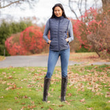 Equinavia Heidi Womens Insulated Riding Vest- Navy