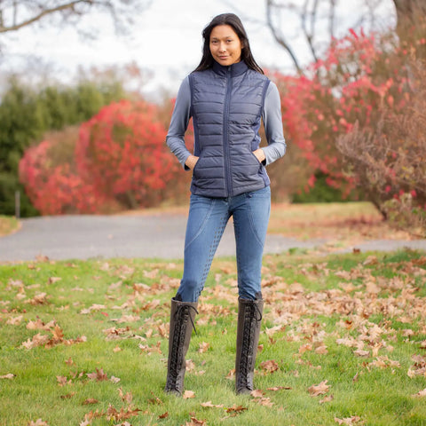 Equinavia Heidi Womens Insulated Riding Vest- Navy