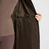 B Vertigo Gem Womens Waxed Padded Long Vest - Turkish Coffee