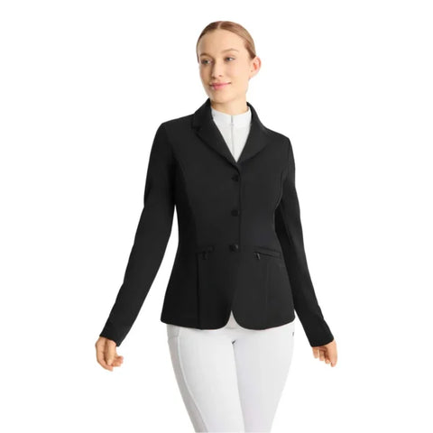 Horze Gisela Womens Perforated Show Jacket- Black
