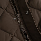 B Vertigo Gem Womens Waxed Padded Long Vest - Turkish Coffee