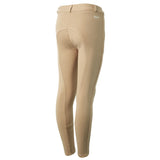 Horze Active Kids Silicone Full Seat Breeches - Tan