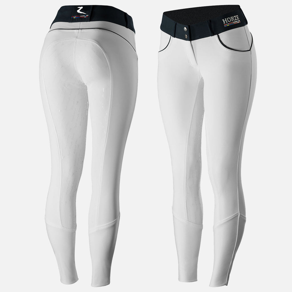 Horze Womens Nordic Performance Silicone Full Seat Breeches - White –  Extreme Tack