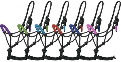 Braided Nose Rope Halter with 8' Lead
